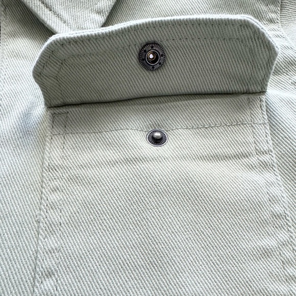 Colorful Planet Boys Zip Front Shacket Neutral Khaki Green Two Pocket M(… - Picture 5 of 16